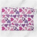 Heart Pattern Repetition Background Canvas Cosmetic Bag (XXL) View2