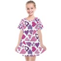 Heart Pattern Repetition Background Kids  Smock Dress View1