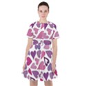 Heart Pattern Repetition Background Sailor Dress View1