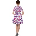 Heart Pattern Repetition Background Sailor Dress View2