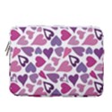 Heart Pattern Repetition Background 14  Vertical Laptop Sleeve Case With Pocket View1