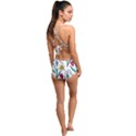 Flowers Bloom Pattern Spring Halter Tankini Set View2