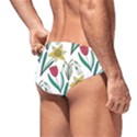 Flowers Bloom Pattern Spring Men s Swim Brief View2