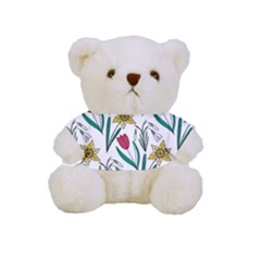 Flowers Bloom Pattern Spring Full Print Cuddly Teddy Bear