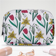Flowers Bloom Pattern Spring Make Up Pouch (small)