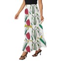 Flowers Bloom Pattern Spring Tiered Ruffle Maxi Skirt View2