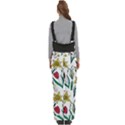 Flowers Bloom Pattern Spring Women s Side Zip Front Pouch Ski And Snowboard Bib Pants	 View4