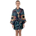 Monsters Nightmare Long Sleeve Satin Kimono View1