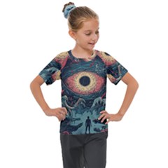 Monsters Nightmare Kids  Mesh Piece T-shirt