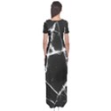 Dark Patch Art Crack Construction Short Sleeve Maxi Dress View2