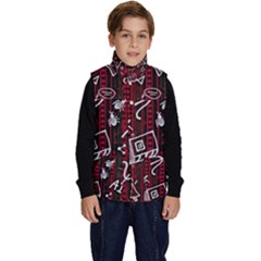 Abstract Pattern Background Kid s Button Up Puffer Vest