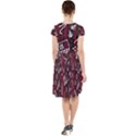 Abstract Pattern Background Cap Sleeve Midi Dress View2