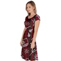 Abstract Pattern Background Classic Short Sleeve Dress View2