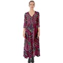 Abstract Art Pattern Design Background Button Up Boho Maxi Dress View1