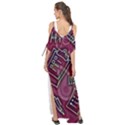 Abstract Art Pattern Design Background Maxi Chiffon Cover Up Dress View2