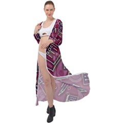Abstract Art Pattern Design Background Maxi Chiffon Beach Wrap