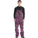 Abstract Art Pattern Design Background Men s Front Zip Ski And Snowboard Bib Pants View1