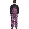Abstract Art Pattern Design Background Men s Front Zip Ski And Snowboard Bib Pants View4