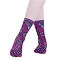 Abstract Art Pattern Design Background Smooth Crew Length Tube Socks View3