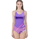 Colorful Labstract Wallpaper Theme One Piece Swimsuit View1