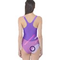 Colorful Labstract Wallpaper Theme One Piece Swimsuit View2