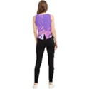Colorful Labstract Wallpaper Theme V-Neck Cropped Tank Top View2