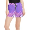 Colorful Labstract Wallpaper Theme Women s Runner Shorts View1