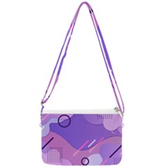 Colorful Labstract Wallpaper Theme Double Gusset Crossbody Bag