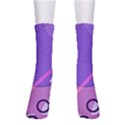 Colorful Labstract Wallpaper Theme Crew Socks View1