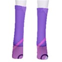 Colorful Labstract Wallpaper Theme Crew Socks View2