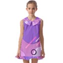 Colorful Labstract Wallpaper Theme Kids  Pilgrim Collar Ruffle Hem Dress View1