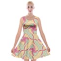 Abstract Pattern Design Scrapbooking Velvet Skater Dress View1