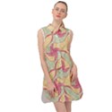 Abstract Pattern Design Scrapbooking Sleeveless Shirt Dress View1