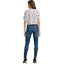 Bluey, Bluey merch, Bluey pattern, Bluey Bluey, bingo, Bluey design, bluey dog Women s Round Neck Short Sleeve Crop Top View4