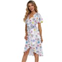 Bluey, Bluey merch, Bluey pattern, Bluey Bluey, bingo, Bluey design, bluey dog Women s Kimono Wrap Satin Dress View2