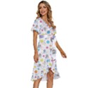 Bluey, Bluey merch, Bluey pattern, Bluey Bluey, bingo, Bluey design, bluey dog Women s Kimono Wrap Satin Dress View3