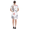 Bluey, Bluey merch, Bluey pattern, Bluey Bluey, bingo, Bluey design, bluey dog Short Sleeve V-neck Flare Dress View2