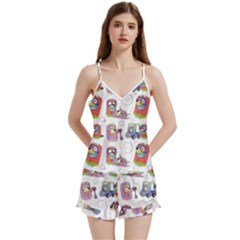 Bluey, Bluey Merch, Bluey Pattern, Bluey Bluey, Bingo, Bluey Design, Bluey Dog V-neck Satin Loungewear Set