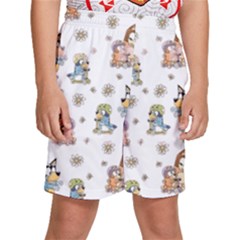 Bluey, Bluey Merch, Bluey Pattern, Bluey Bluey, Bingo, Bluey Design, Bluey Dog Kids  Basketball Shorts