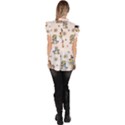 Bluey, Bluey merch, Bluey pattern, Bluey Bluey, bingo, Bluey design, bluey dog Ruffle Collar Short Sleeve Chiffon Top View4