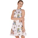 Bluey, Bluey merch, Bluey pattern, Bluey Bluey, bingo, Bluey design, bluey dog Sleeveless Halter Neck A-Line Dress View2