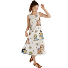 Bluey, Bluey Merch, Bluey Pattern, Bluey Bluey, Bingo, Bluey Design, Bluey Dog Summer Maxi Dress