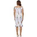 Bluey, Bluey merch, Bluey pattern, Bluey Bluey, bingo, Bluey design, bluey dog Off Shoulder Ruffle Split Hem Bodycon Dress View4