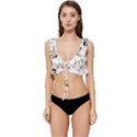 Bluey, Bluey merch, Bluey pattern, Bluey Bluey, bingo, Bluey design, bluey dog Low Cut Ruffle Edge Bikini Top View1