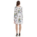 Bluey, Bluey merch, Bluey pattern, Bluey Bluey, bingo, Bluey design, bluey dog Long Sleeve Knee Length Skater Dress With Pockets View4