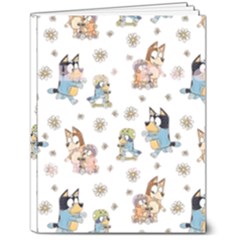 Bluey, Bluey Merch, Bluey Pattern, Bluey Bluey, Bingo, Bluey Design, Bluey Dog 7  X 9  Softcover Notebook