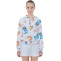 Bluey, Bluey merch, Bluey pattern, Bluey Bluey, bingo, Bluey design, bluey dog Women s Tie Up Sweat View1