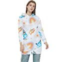 Bluey, Bluey merch, Bluey pattern, Bluey Bluey, bingo, Bluey design, bluey dog Women s Long Oversized Pullover Hoodie View1