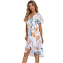 Bluey, Bluey merch, Bluey pattern, Bluey Bluey, bingo, Bluey design, bluey dog Women s Kimono Wrap Satin Dress View2