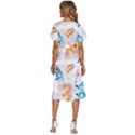 Bluey, Bluey merch, Bluey pattern, Bluey Bluey, bingo, Bluey design, bluey dog Women s Kimono Wrap Satin Dress View4
